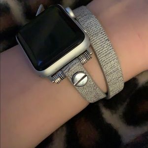 Silvery-Taupe Apple Watch band